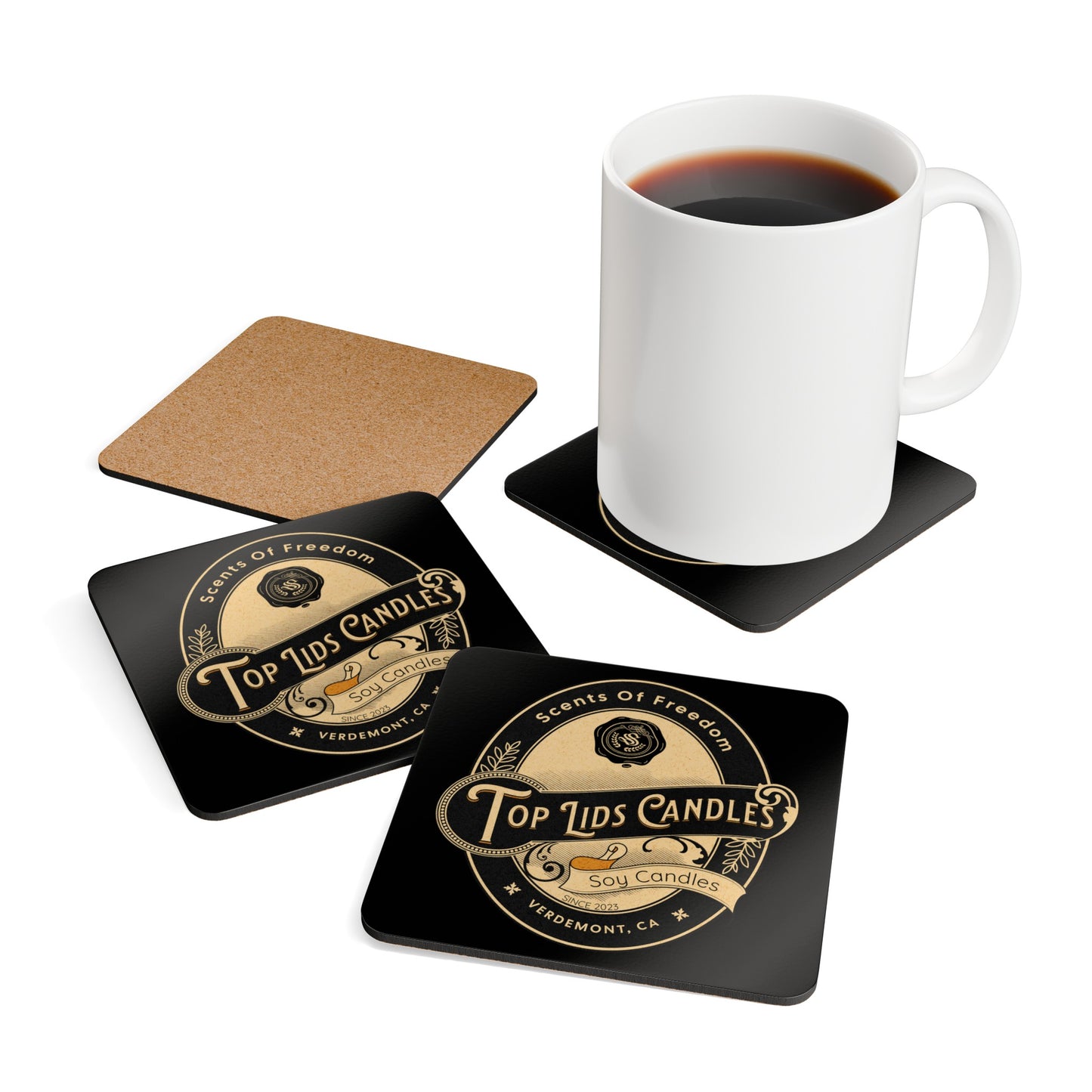 Corkwood Coaster Set