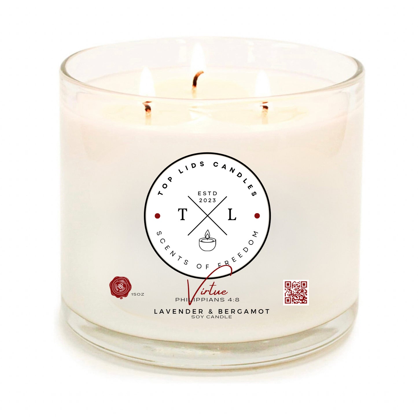 Top Lids Candle - Lavender & Bergamot