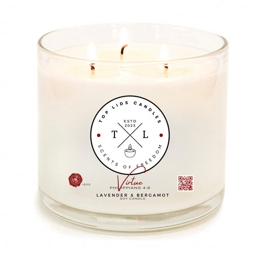 Top Lids Candle - Lavender & Bergamot