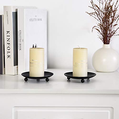 Iron Plate Candle Holder - Set