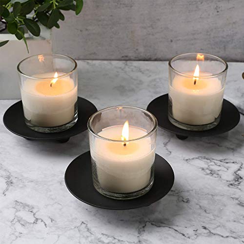 Iron Plate Candle Holder - Set