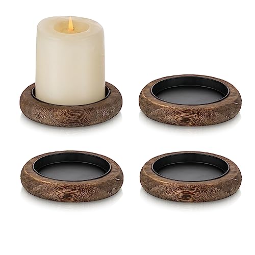 Wood Candle Holder Farmhouse Decor