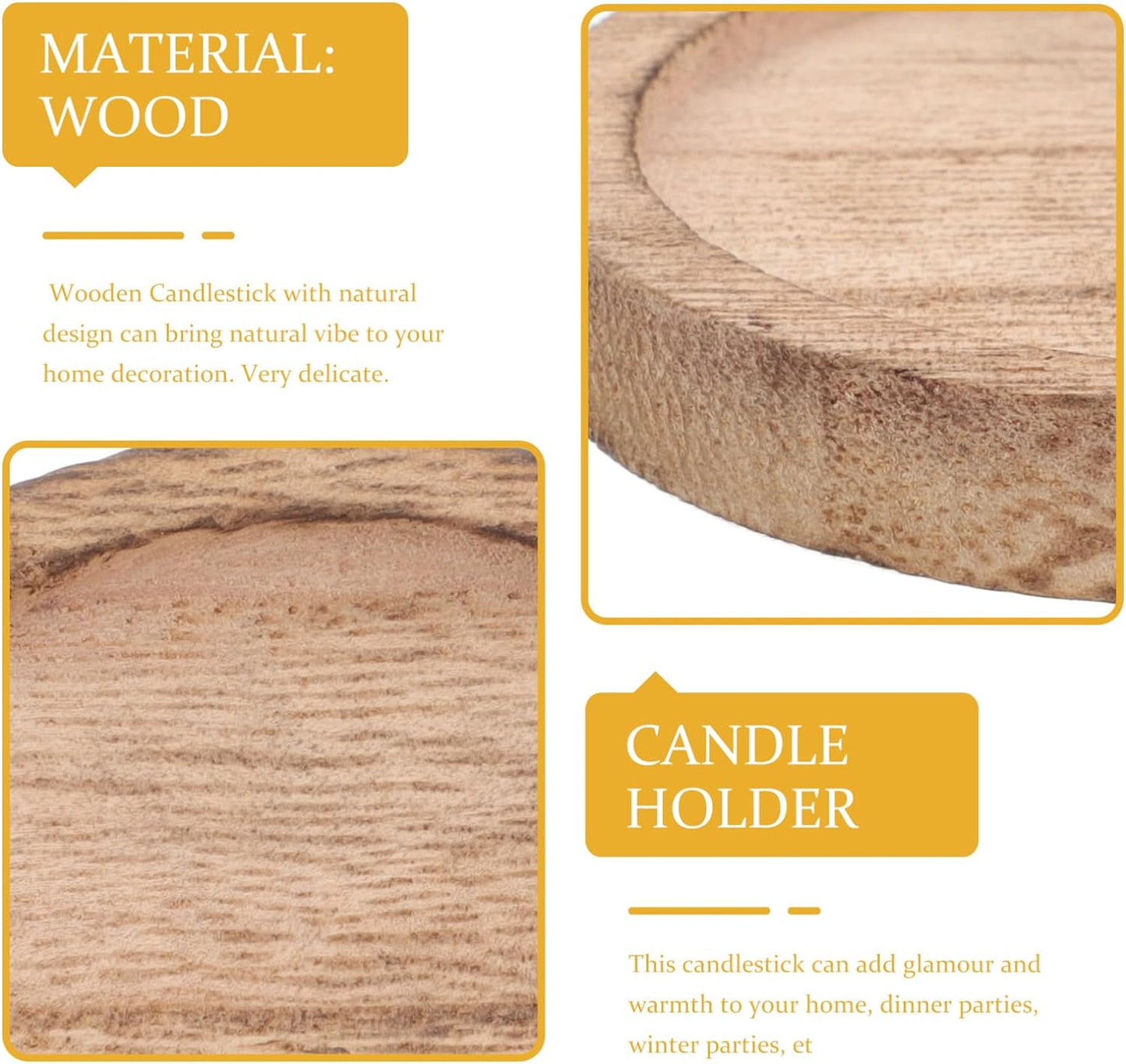 Wooden Candle Coasters