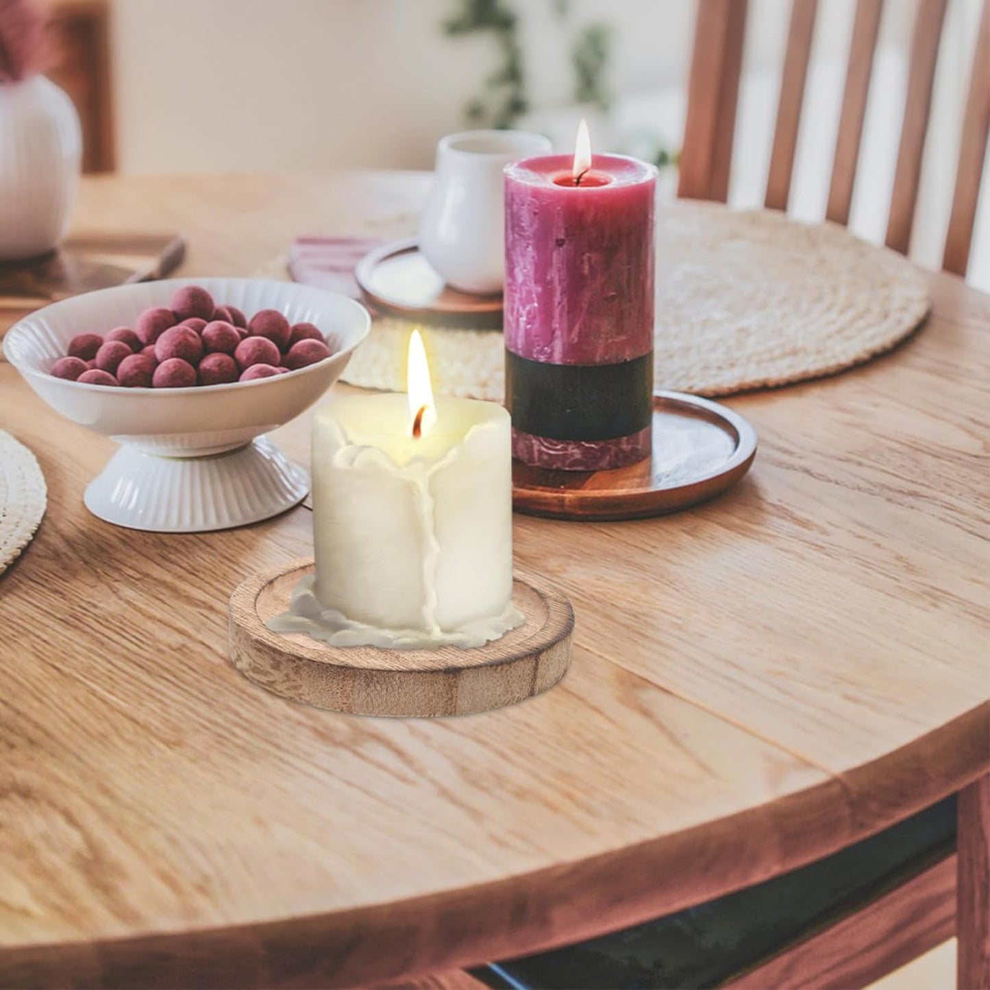 Wooden Candle Coasters